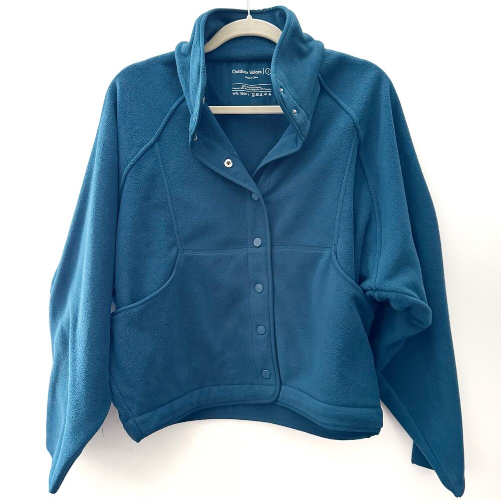 OUTDOOR VOICES RecFleece Snap Jacket Size Small